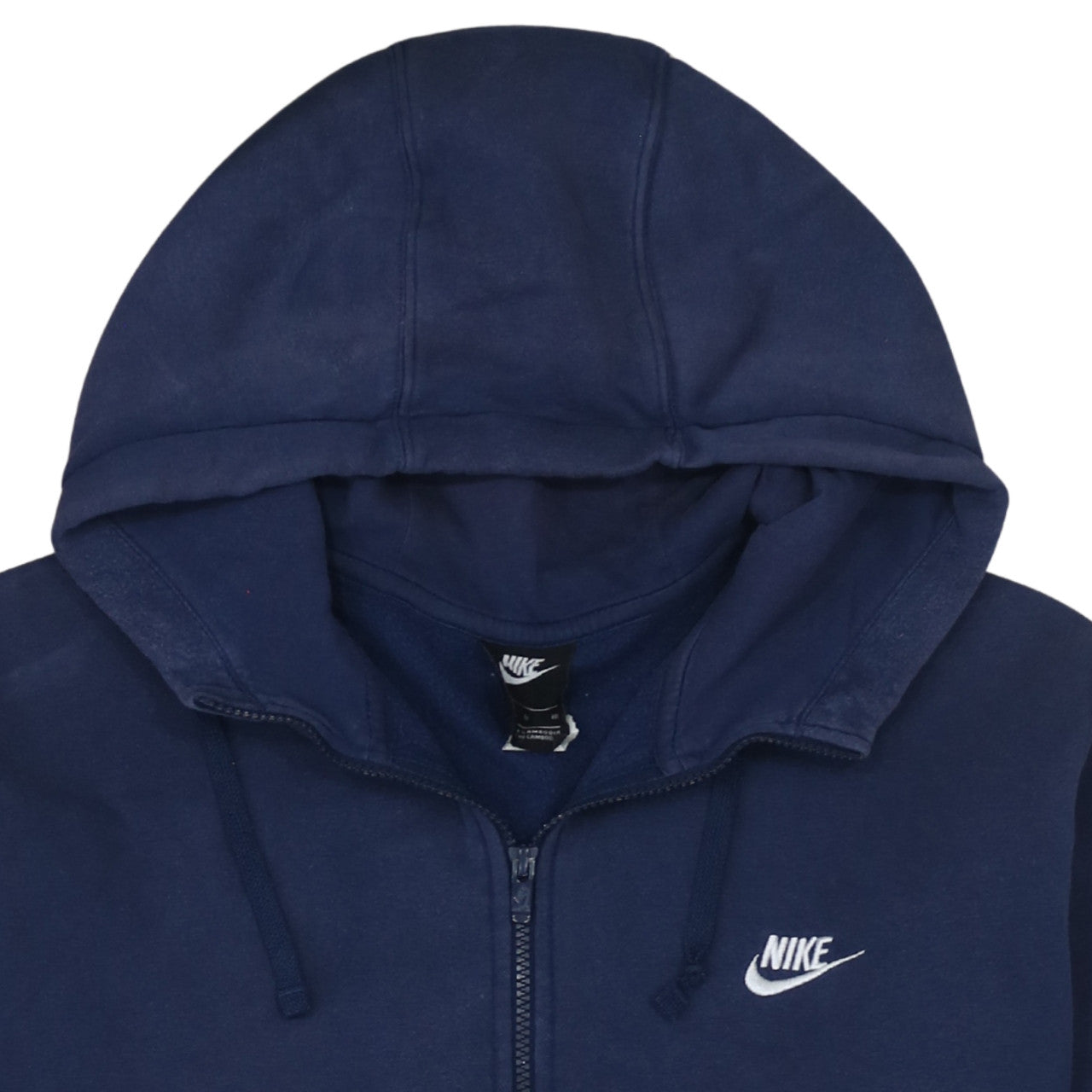 Nike Men's Blue XL Full Zip Hoodie Sweatshirt with Logo
