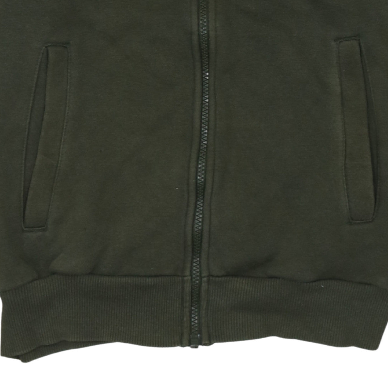 Adidas Men's Green Small Track Jacket Full Zip 3-Stripes Classic