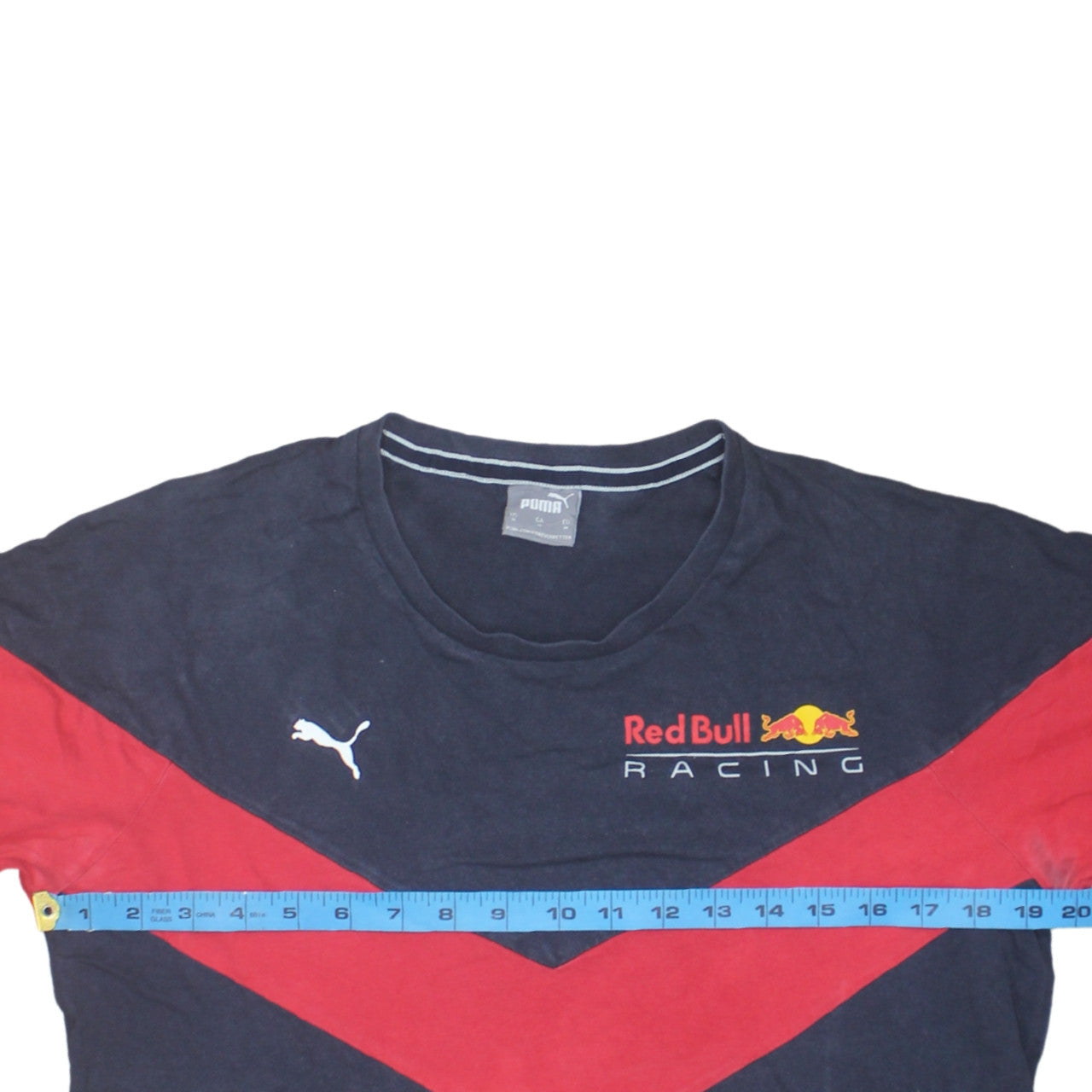 Puma Red Bull Racing Navy Blue Men's M Short Sleeve Cotton T-Shirt