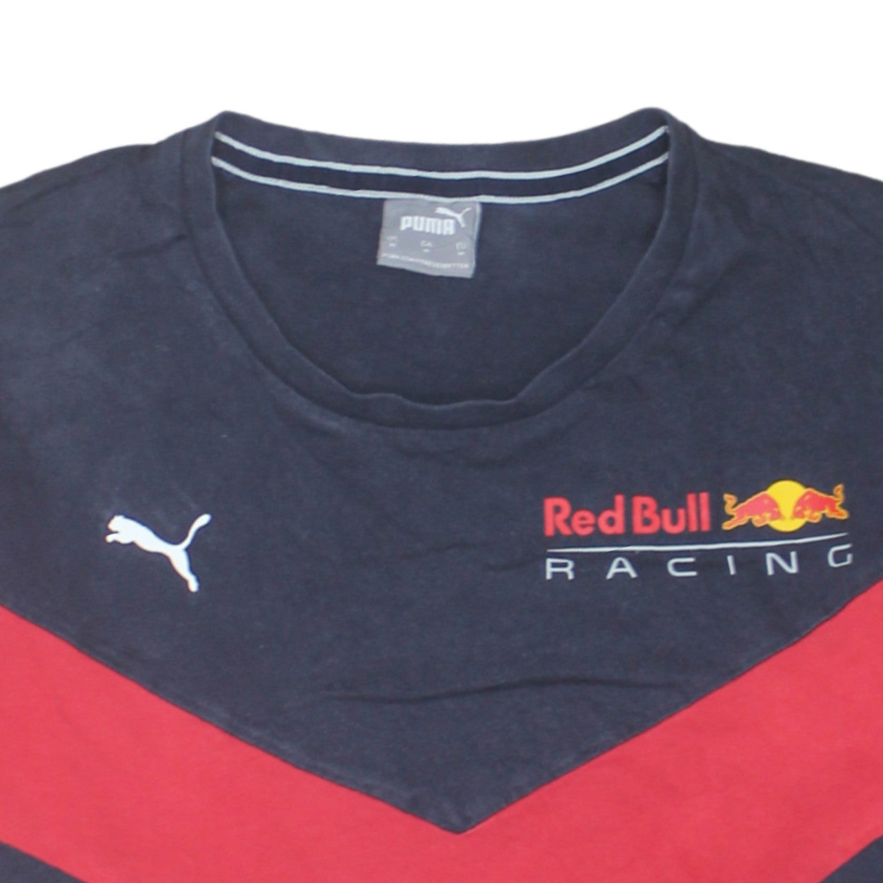 Puma Red Bull Racing Navy Blue Men's M Short Sleeve Cotton T-Shirt