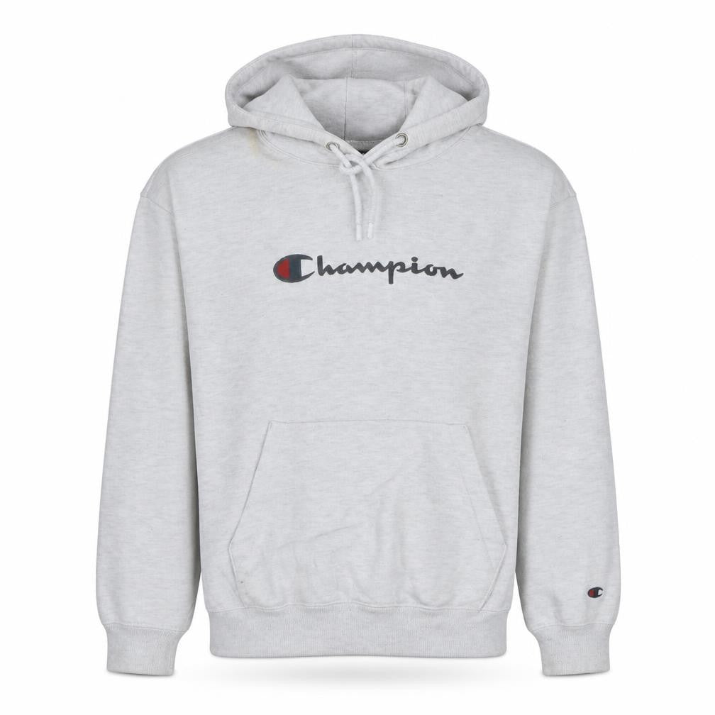 Champion Men's Grey Pullover Hoodie Small Logo Sportswear