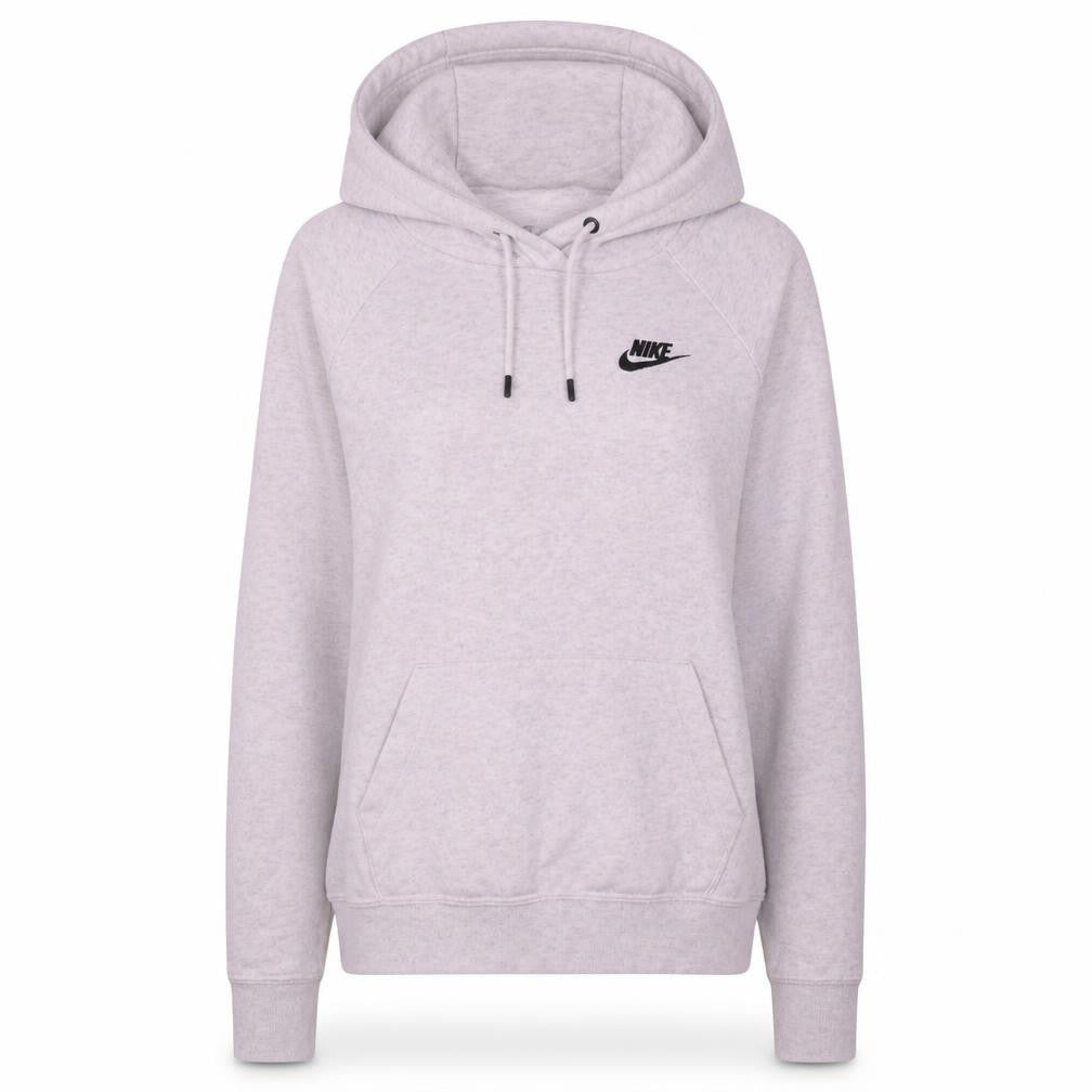 Nike Womens Grey XS Pullover Hoodie with Logo and Kangaroo Pocket