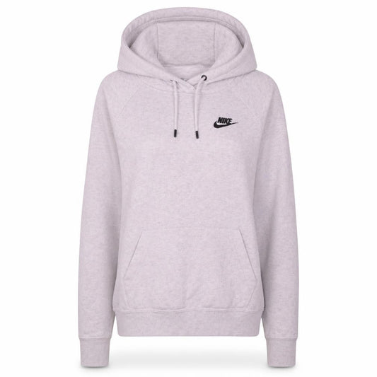 Nike Womens Grey XS Pullover Hoodie with Logo and Kangaroo Pocket