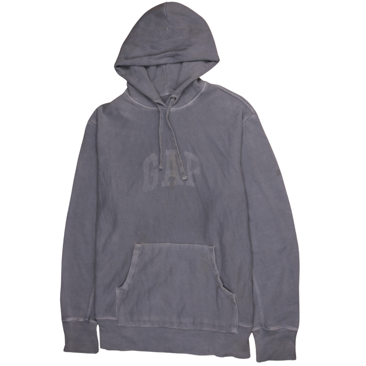 GAP Men's Grey Pullover Hoodie XL Regular Fit Logo Fleece
