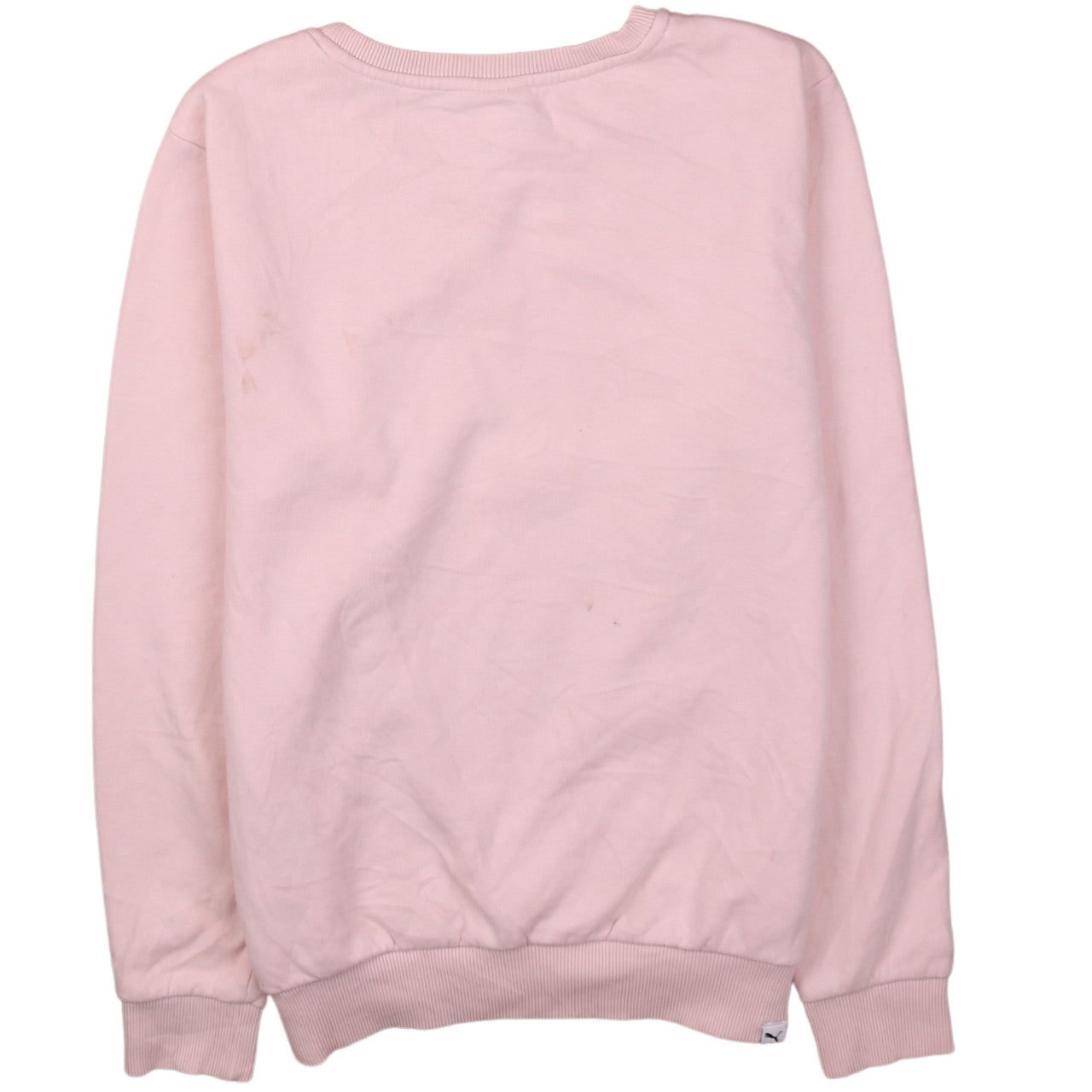 Puma Womens Pink Crew Neck Logo Sweatshirt Size 12