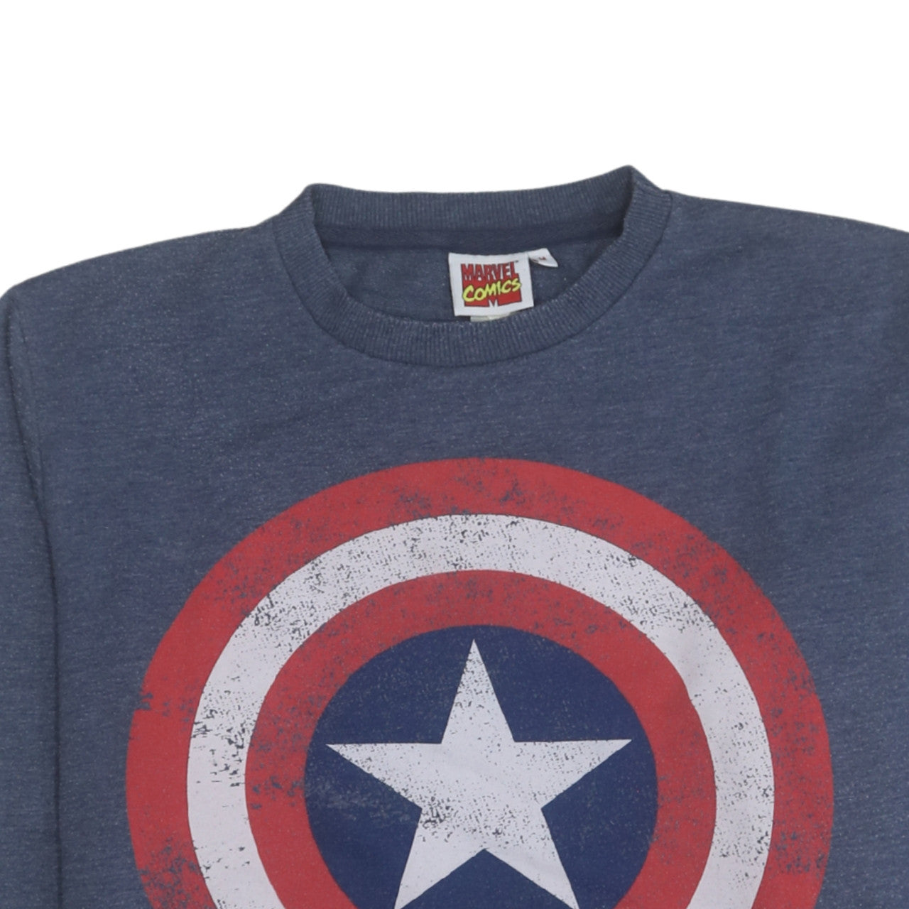 Marvel Comics Men’s Blue Captain America Sweatshirt Size M