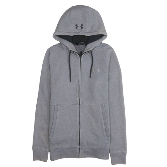Under Armour Mens Grey Small Full Zip Hoodie Fleece ColdGear
