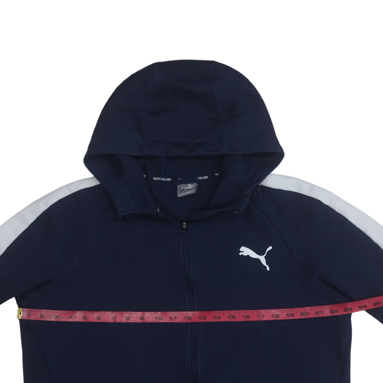Puma Mens Blue XL Full Zip Hoodie Lightweight Sportswear