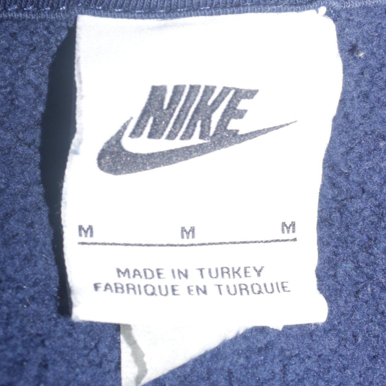 Nike Men's Blue Graphic Logo Crew Neck Pullover Sweatshirt M