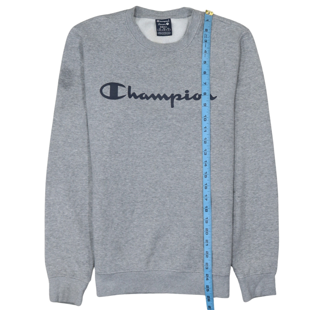 Champion Men's Grey Small Pullover Crew Neck Sweatshirt