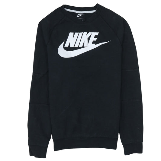 Nike Men's Black Small Crew Neck Pullover Sweatshirt
