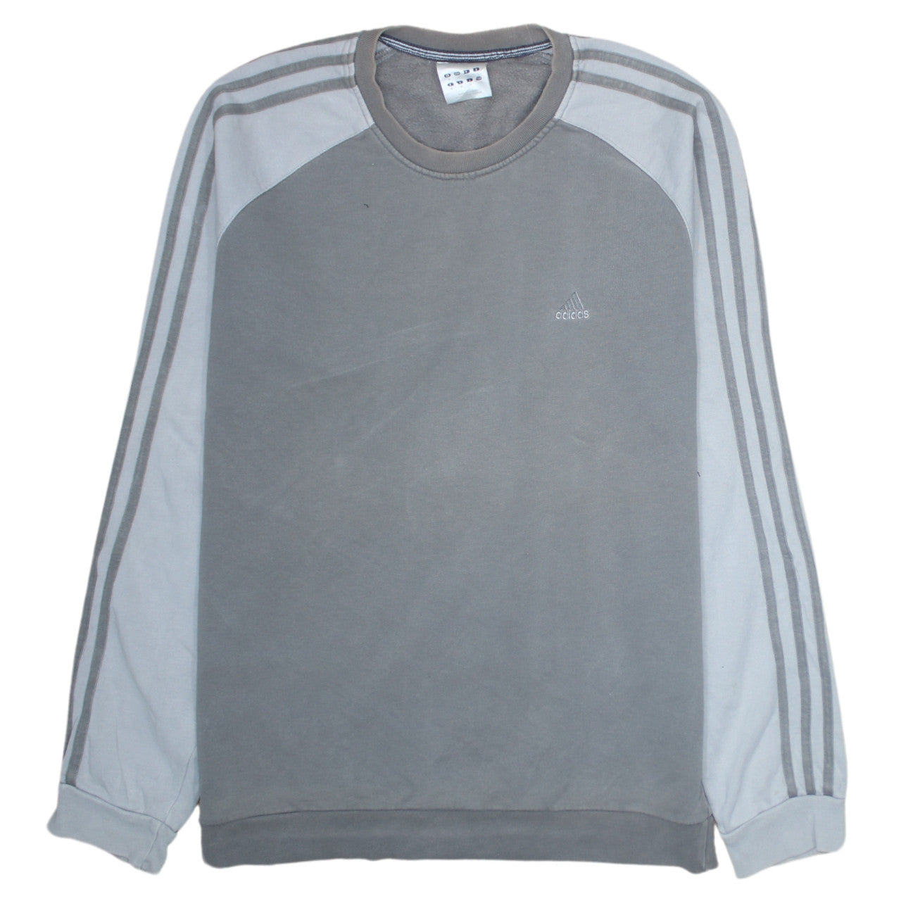 adidas Men's Grey Pullover Sweatshirt Size M Crew Neck Fleece
