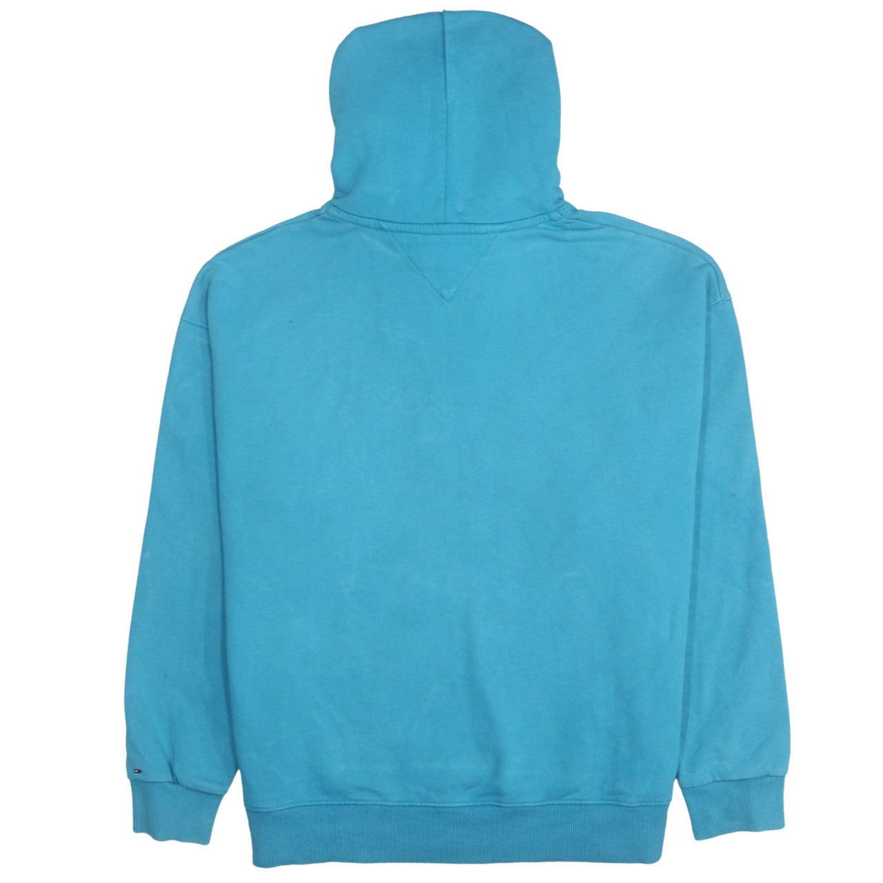 Tommy Jeans Men’s Blue XL Pullover Hoodie with Logo Print