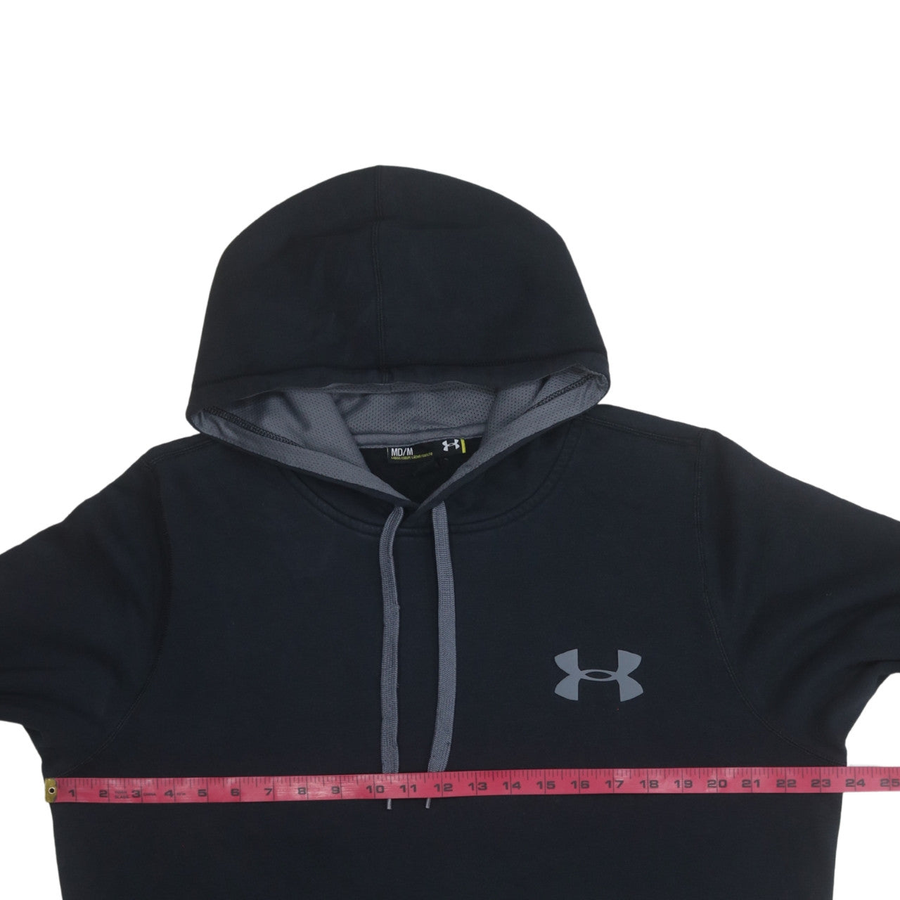 Under Armour Men's Black Pullover Hoodie M Loose Fit ColdGear