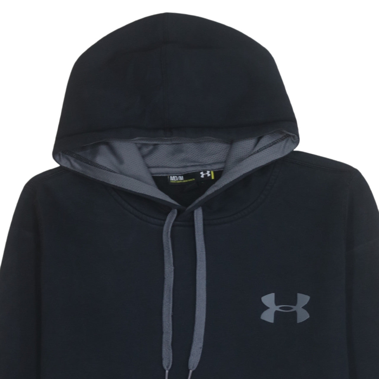 Under Armour Men's Black Pullover Hoodie M Loose Fit ColdGear