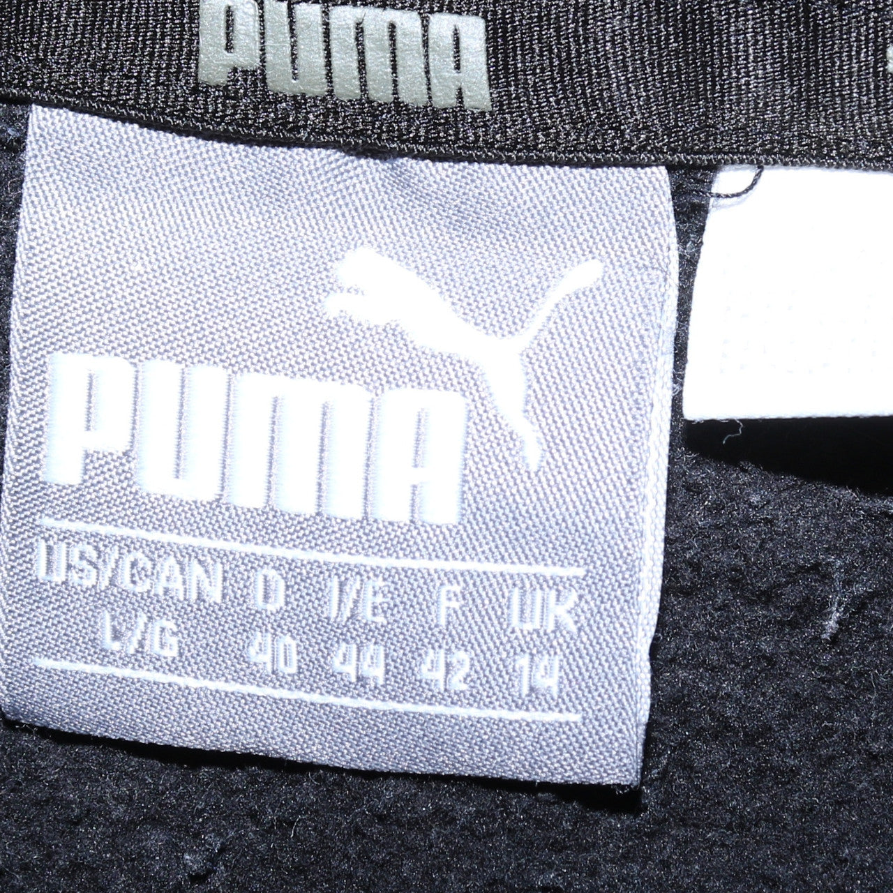 Puma Women Black Logo Pullover Hoodie Size 14 UK Cotton Blend