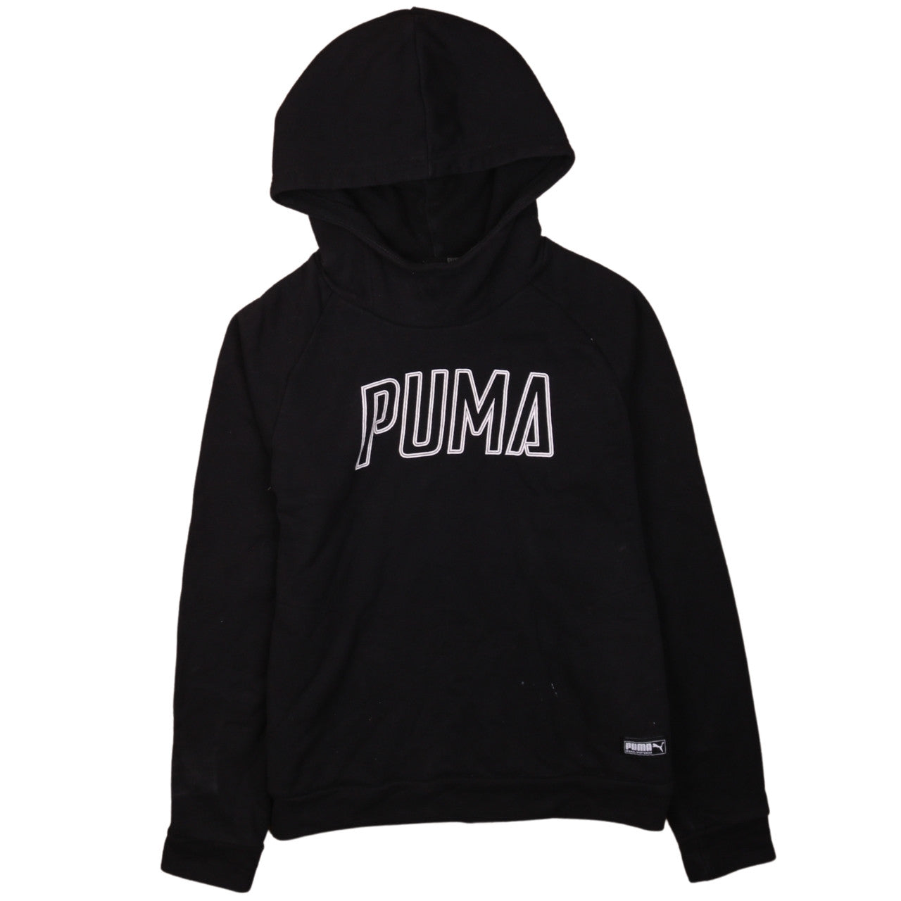 Puma Women Black Medium Pullover Hoodie Sweatshirt