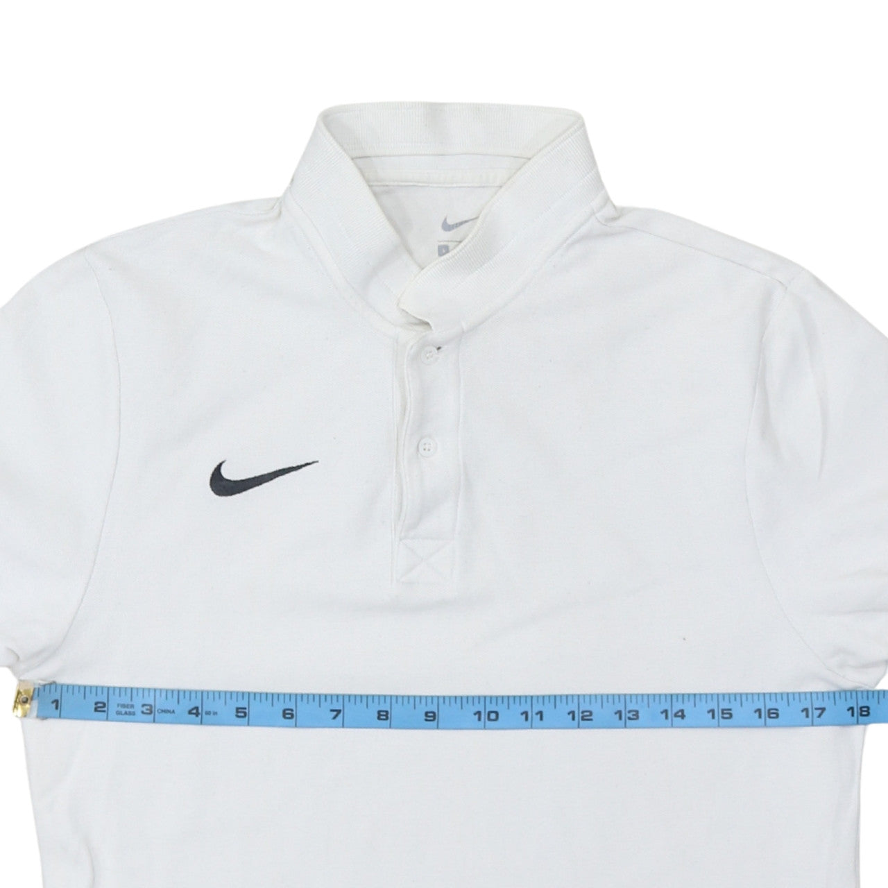 Nike Men's White Classic Short Sleeve Polo Shirt Size S
