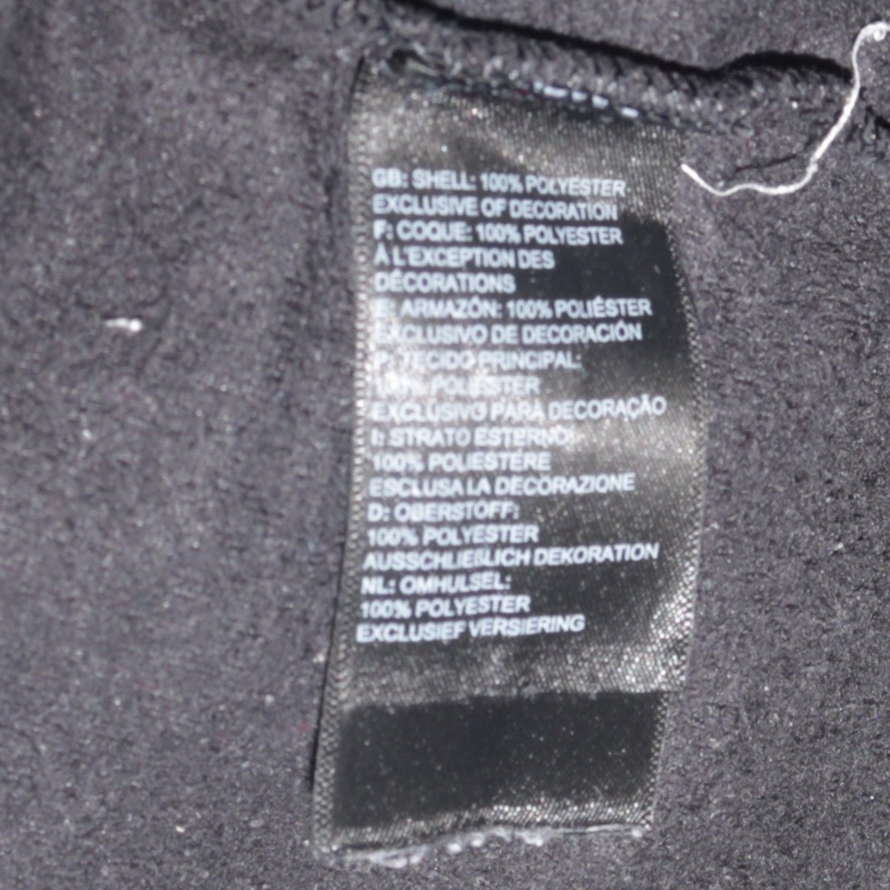 The North Face Womens Black Fleece 1/4 Zip Jacket Size S