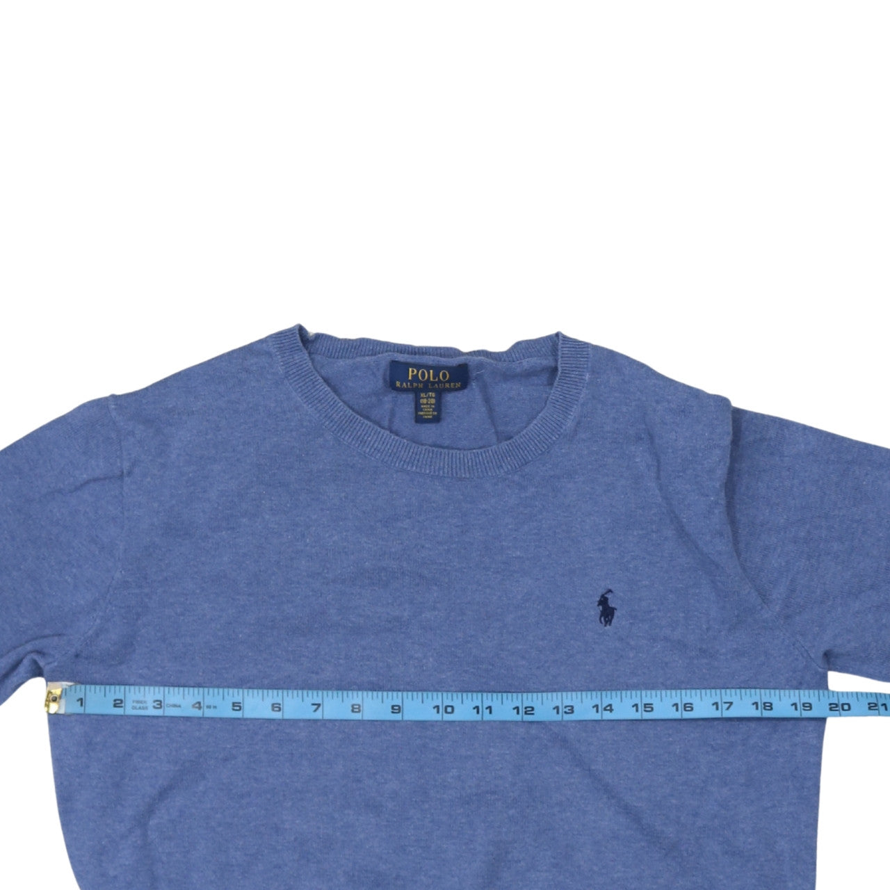 Polo Ralph Lauren Boys Blue XL Cotton Crew Neck Jumper
