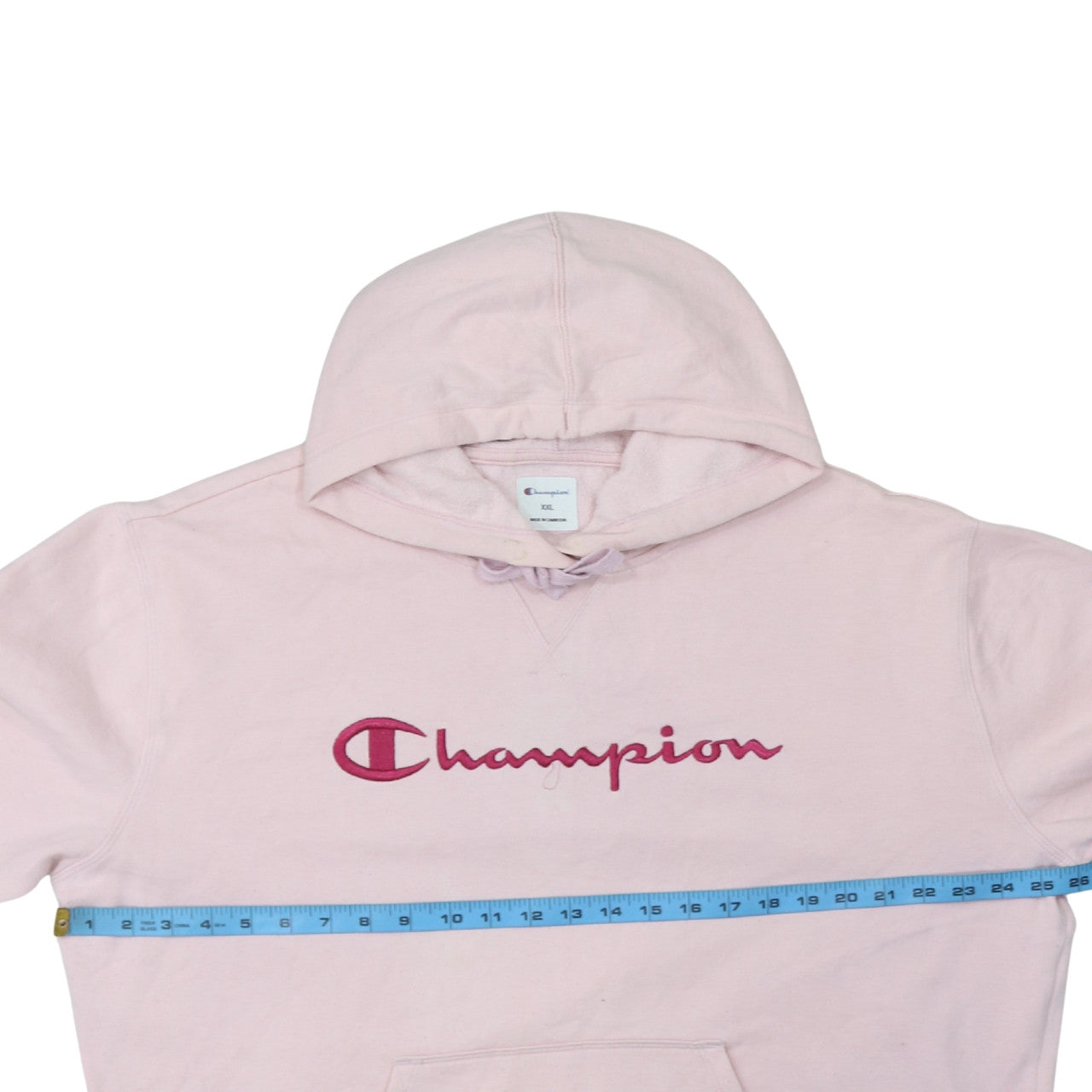 Champion Womens Pink Pullover Hoodie XXL Embroidered Logo