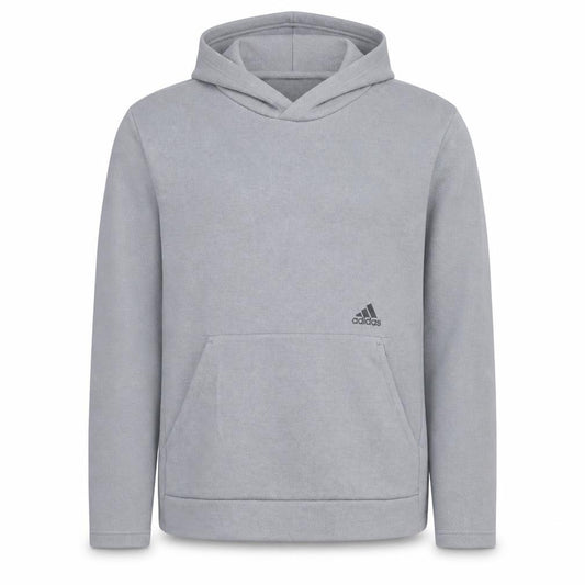Adidas Men Grey Pullover Hoodie M Regular Fit Sportswear