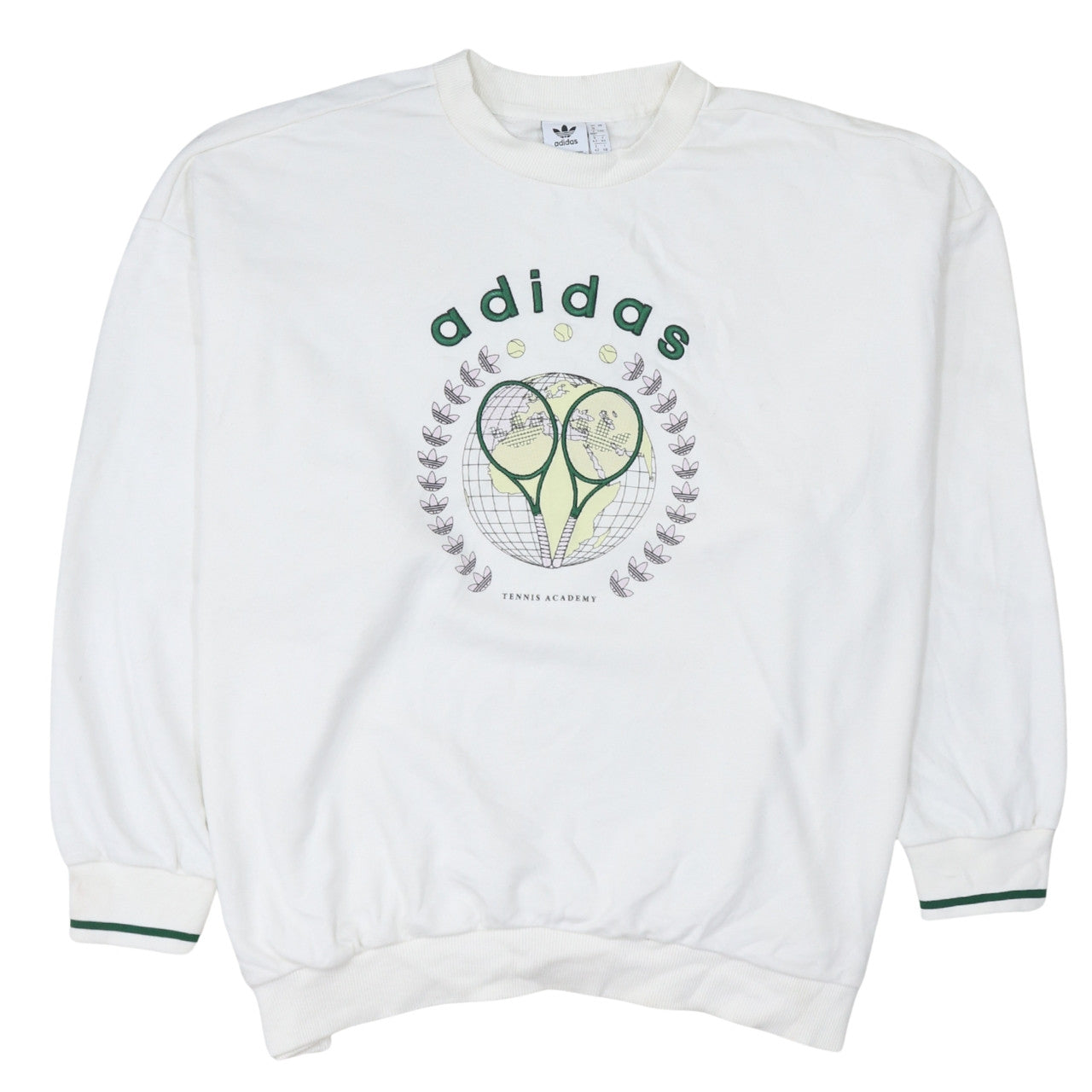 Adidas Women White Tennis Academy Pullover Sweatshirt UK 16