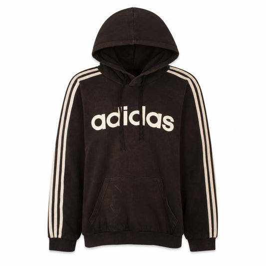 Adidas Men's Black Pullover Hoodie Small Logo Fleece Sportswear