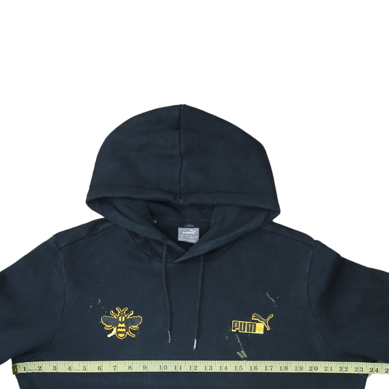 Puma Men's Black Bee Embroidered Pullover Hoodie Size M