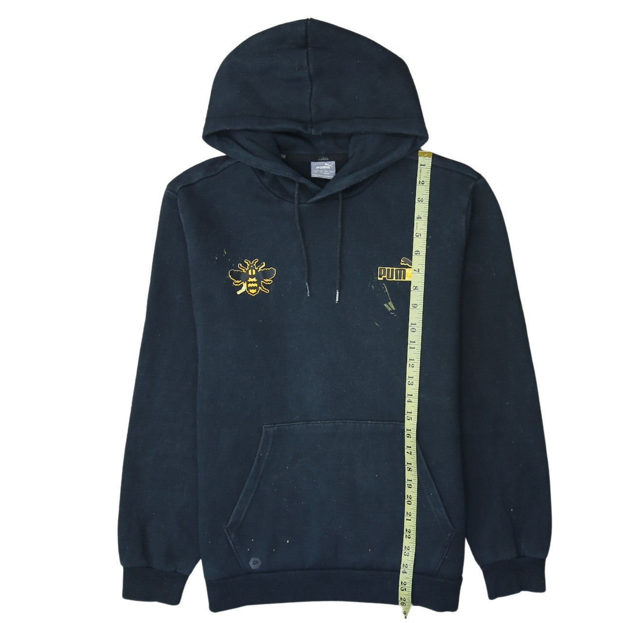 Puma Men's Black Bee Embroidered Pullover Hoodie Size M
