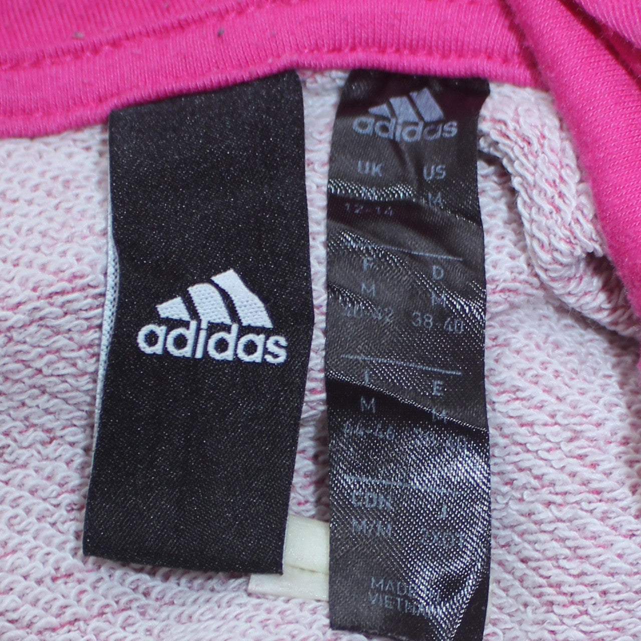 Adidas Womens Pink Pullover Hoodie Medium Hooded Sweatshirt