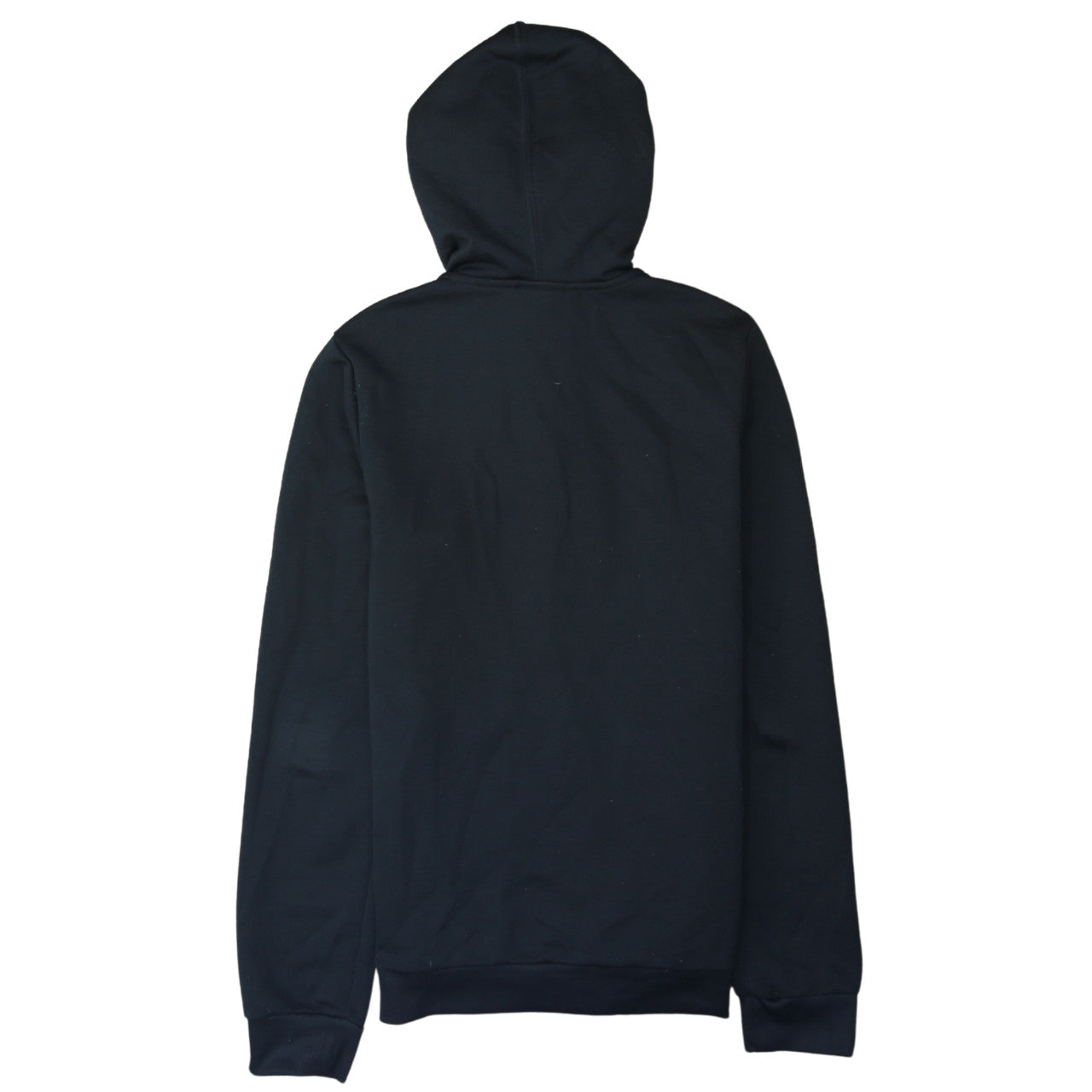 Adidas Women Black Full Zip Hoodie Small Logo Print Casual Sportswear