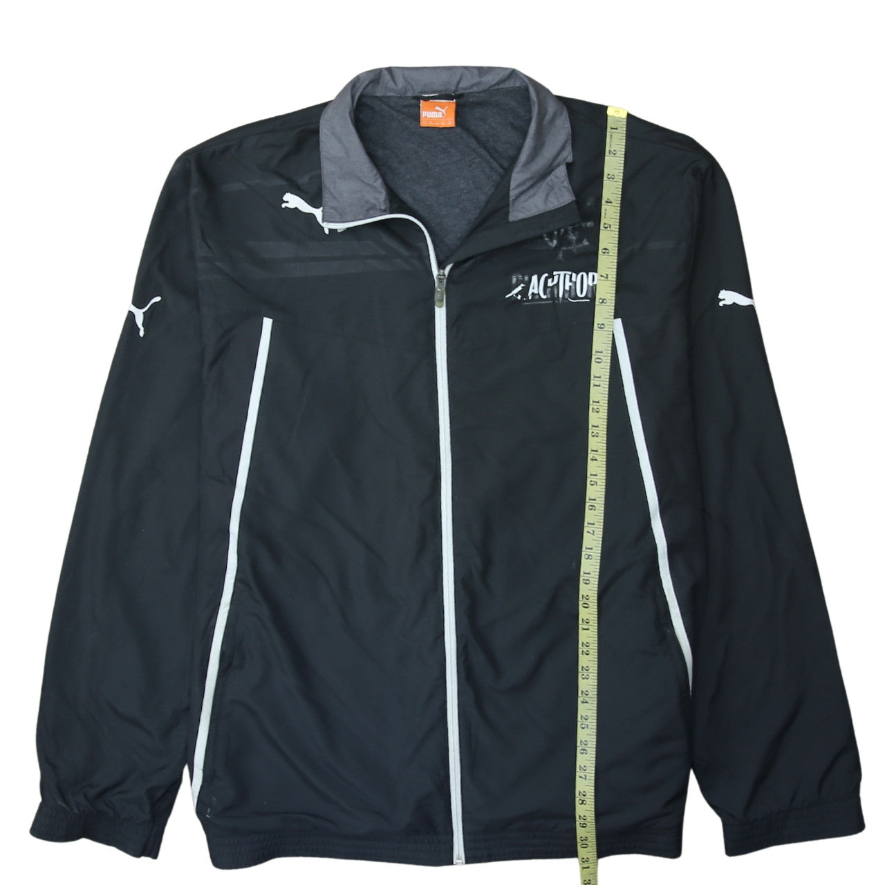Puma Men's Black 2XL Track Jacket Lightweight Full Zip Sportswear