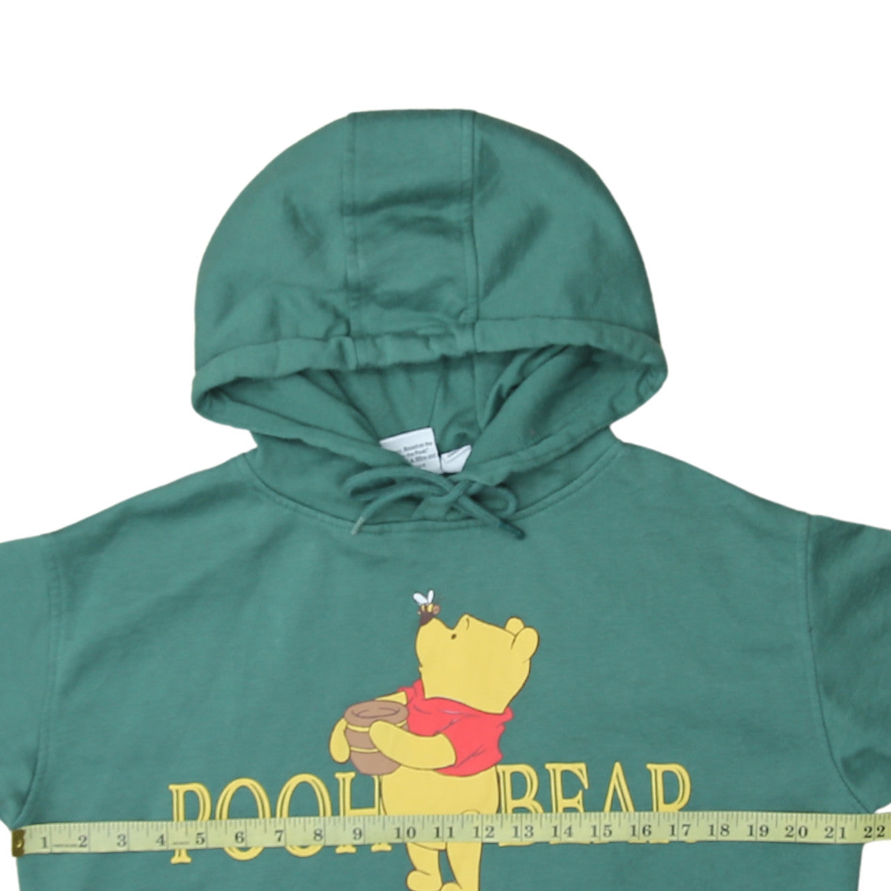 Disney Women’s Green Winnie the Pooh Hoodie Size 10/12 Pullover