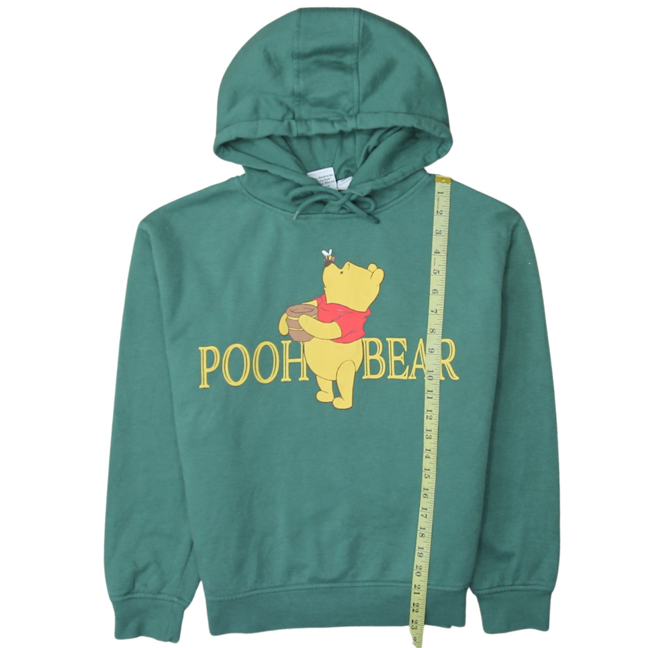 Disney Women’s Green Winnie the Pooh Hoodie Size 10/12 Pullover