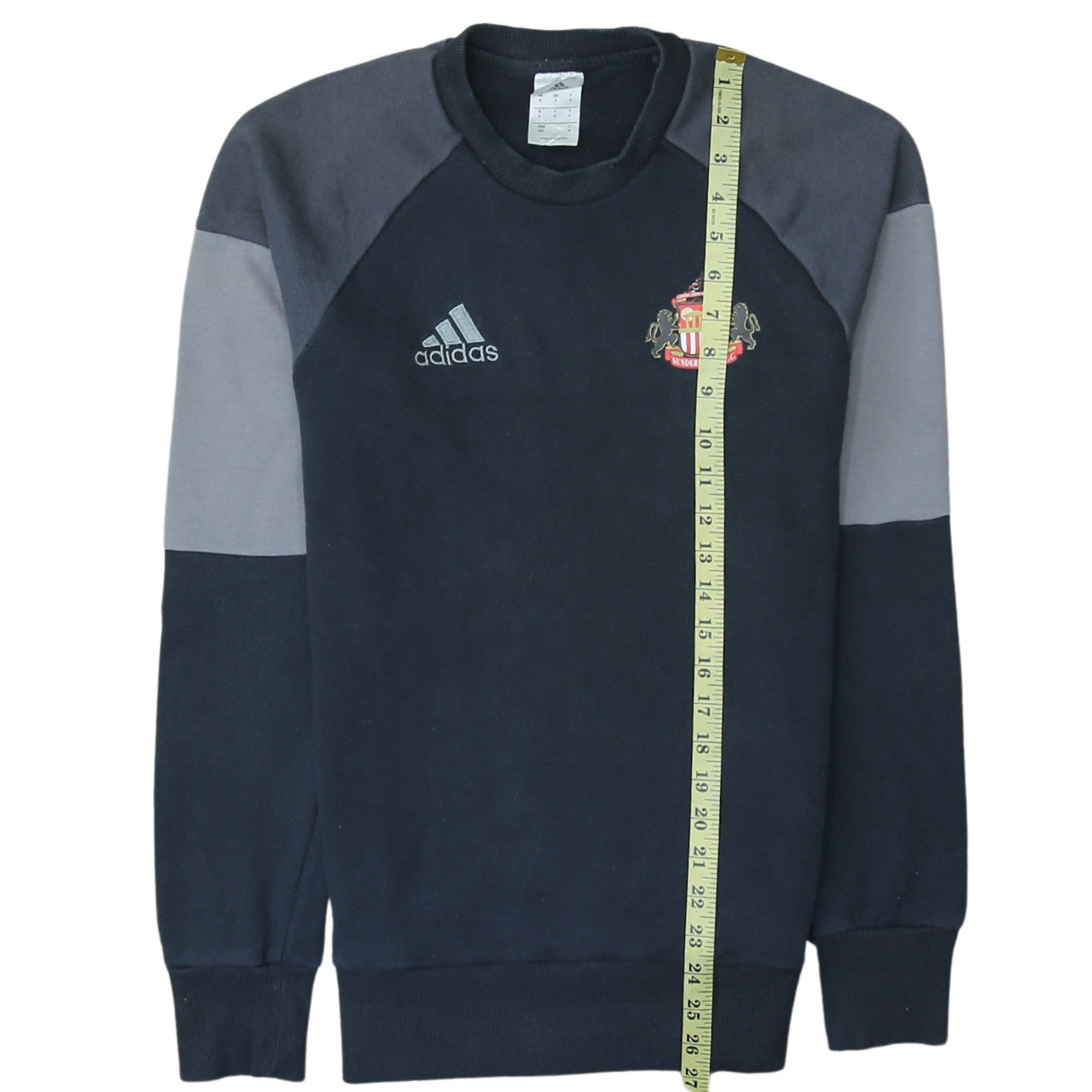 Adidas Men's Black Crew Neck Pullover Sweatshirt S Sunderland AFC