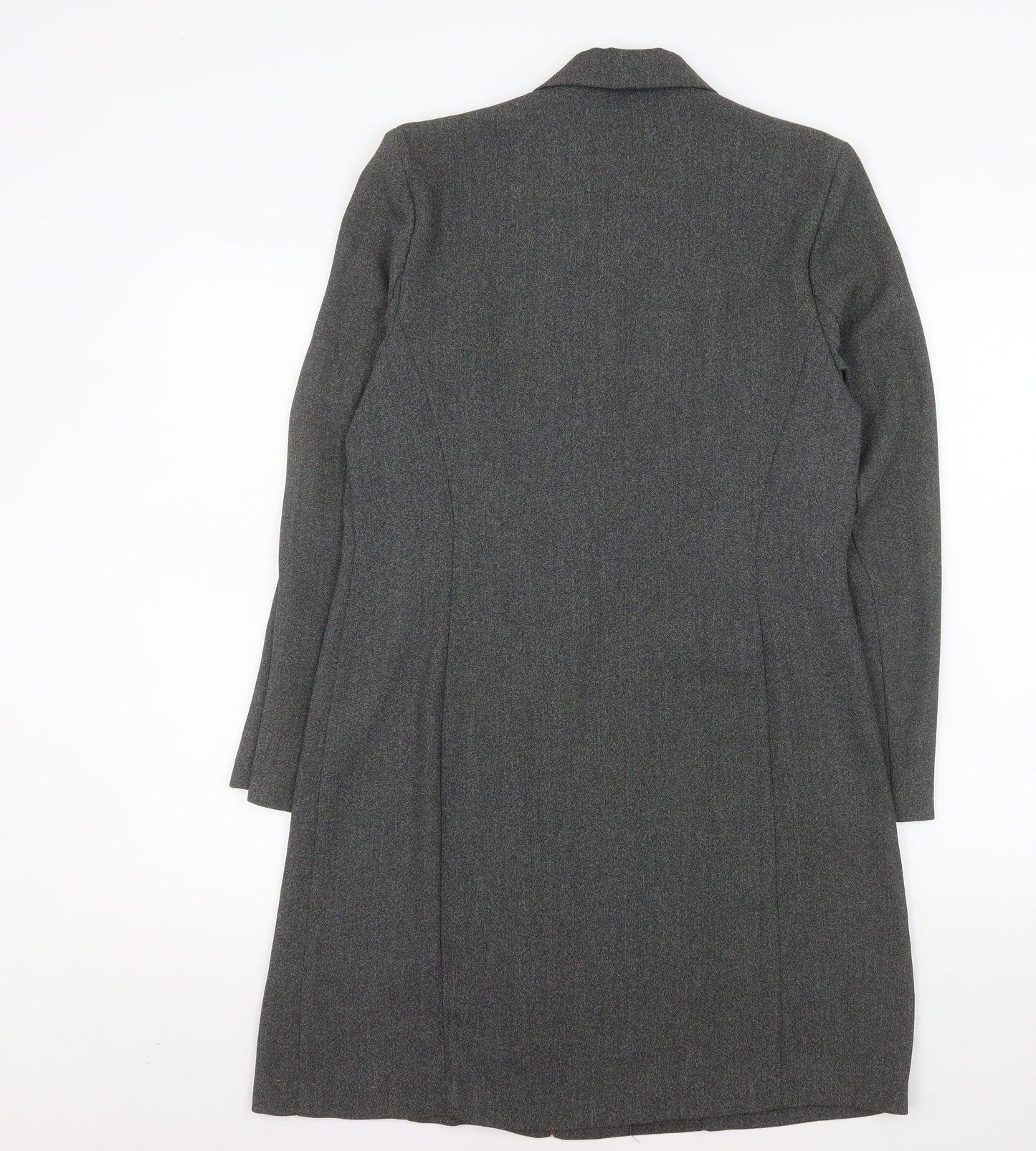 Essentials Women's Grey Size 12 Long Tailored Suit Jacket