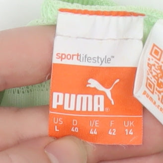 Puma Women's Green Racerback Mesh Tank Top Size 14