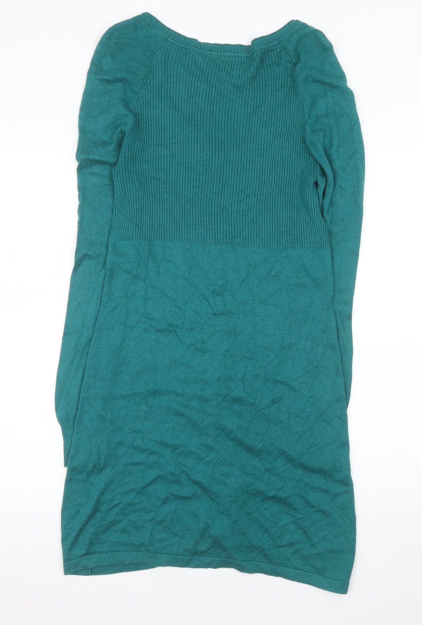 Mistral Women’s Green Knit Button Sweater Dress Size 10
