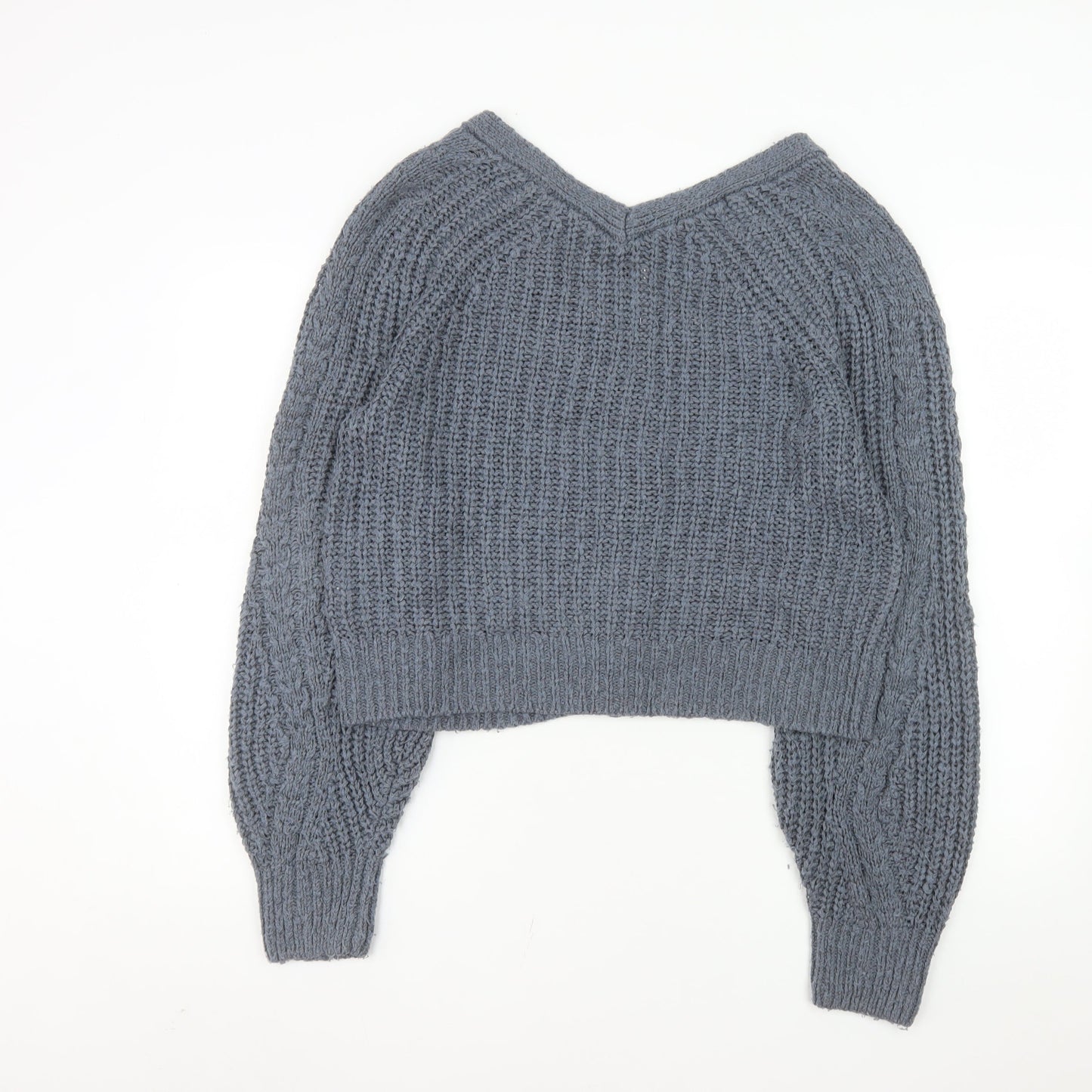 Abercrombie & Fitch Women's Grey Chunky Knit Cardigan Size L