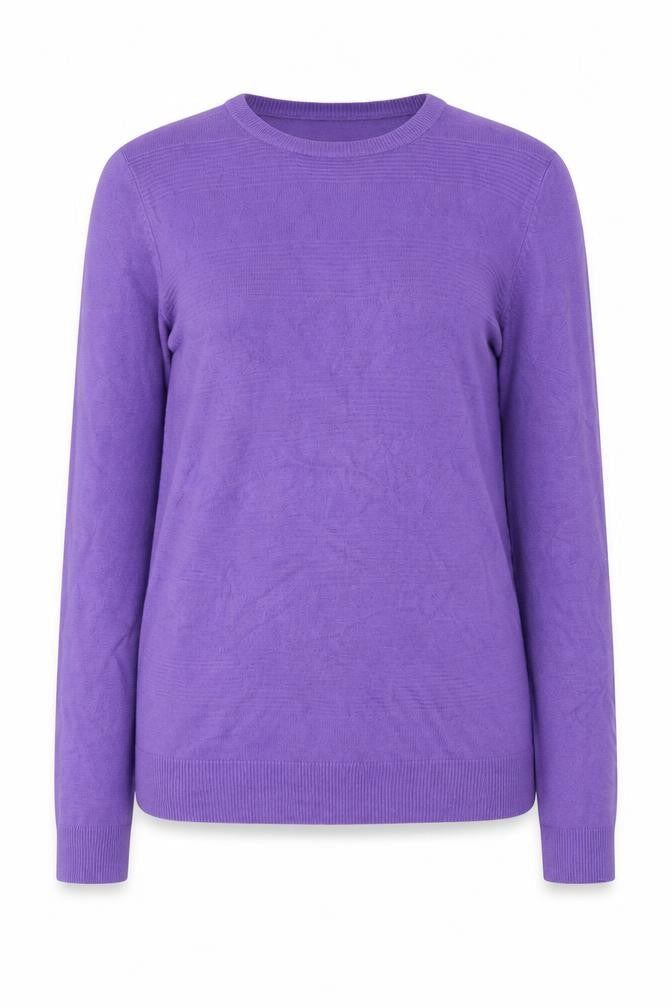 Vida Vi Womens Purple Knit Long Sleeve Pullover Jumper Size M