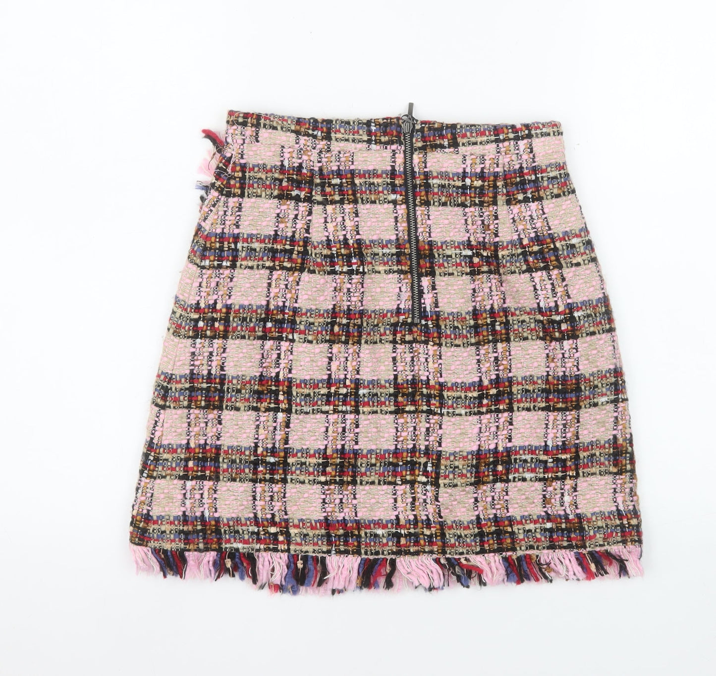 Marks and Spencer Women Multicoloured Tweed A-Line Skirt Size 6