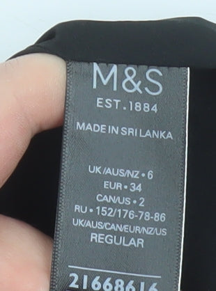 Marks and Spencer Women Multicoloured Tweed A-Line Skirt Size 6