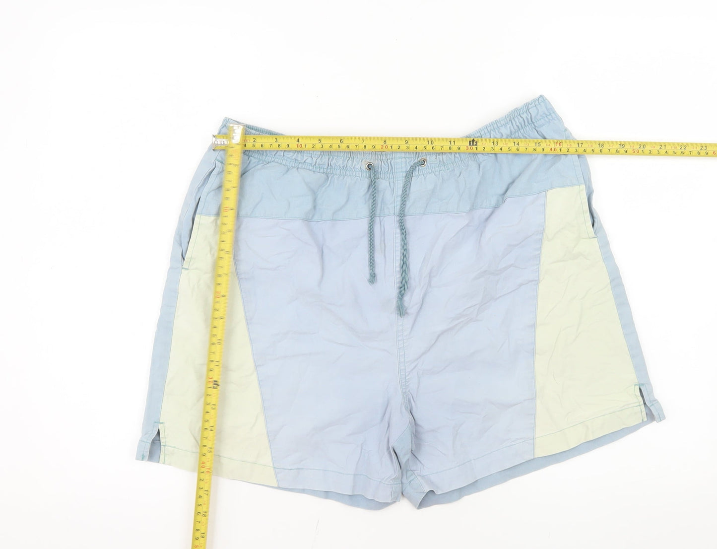 D'Amigo Men's Multicoloured Cotton Drawstring Shorts Size L