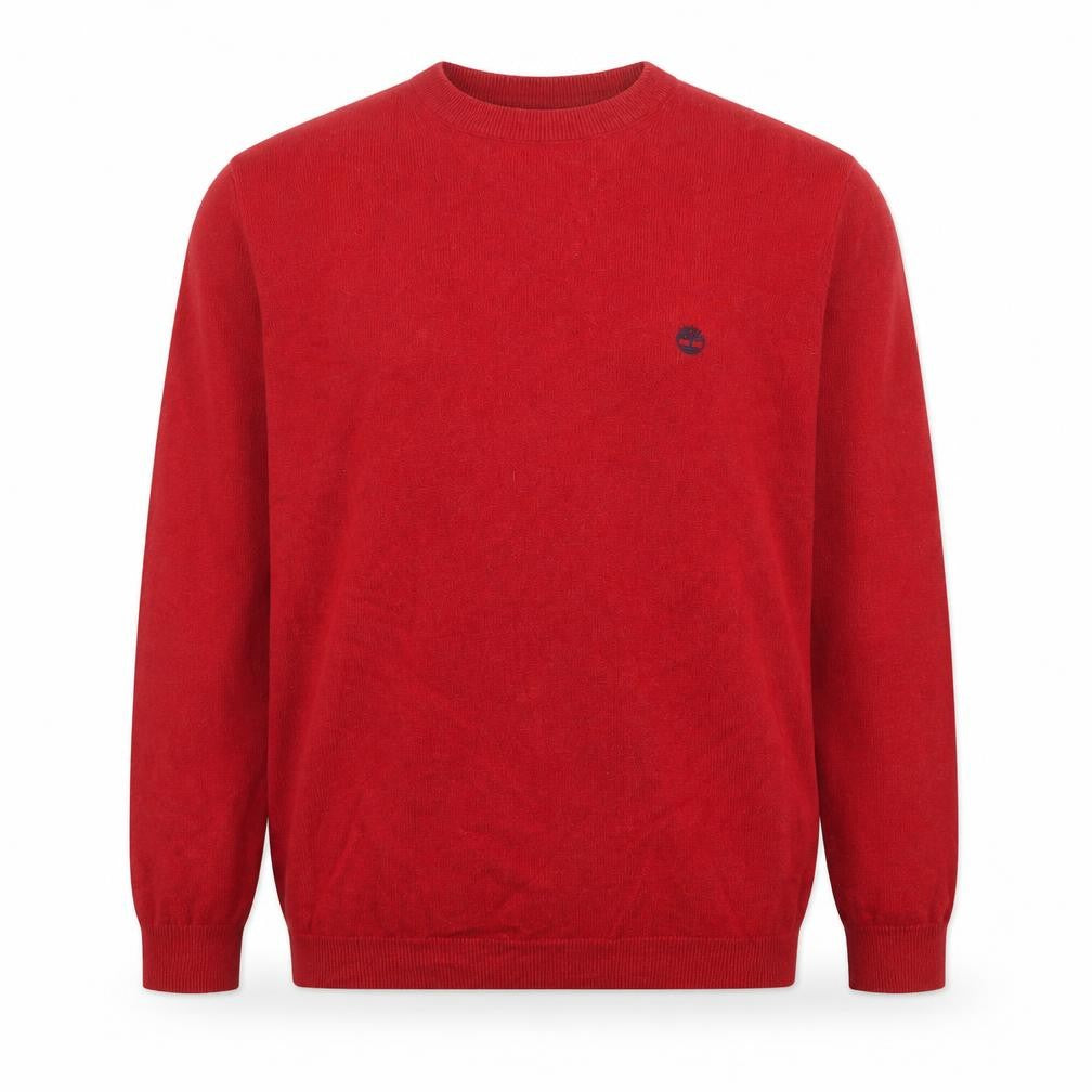 Timberland Men's Red Merino Wool Crew Neck Jumper Size M