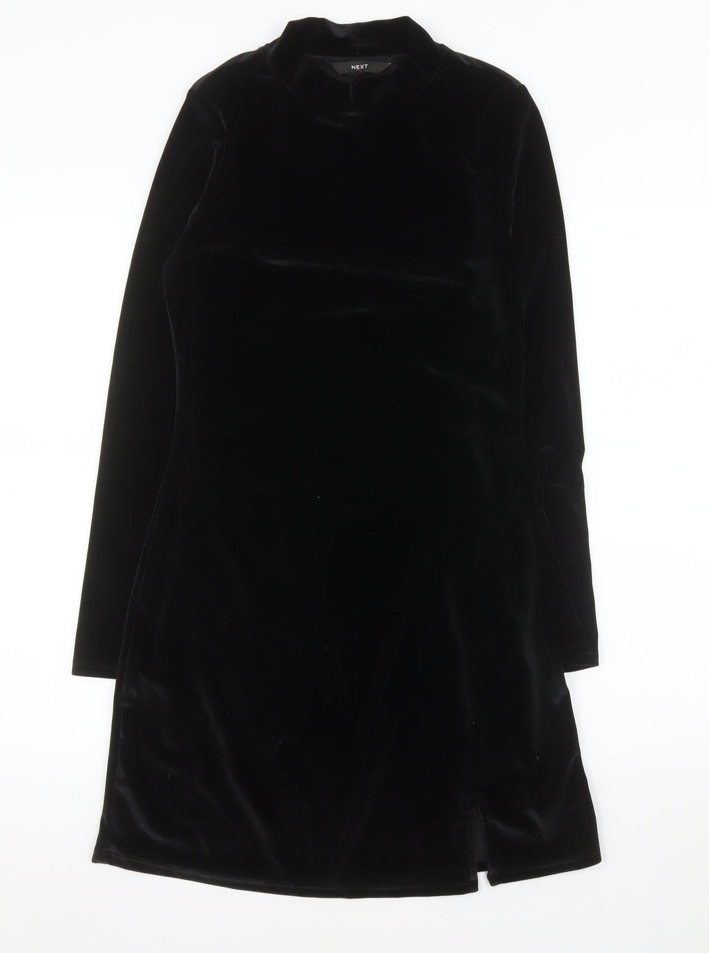Next Women’s Black Velvet Sheath Dress Size 8 Party Evening