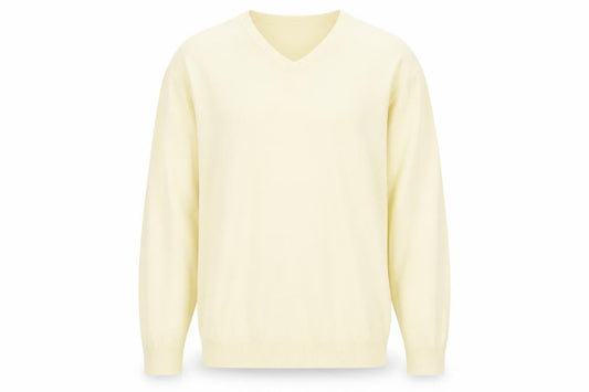 Wolsey Men’s Beige 2XL V-Neck Acrylic Pullover Jumper