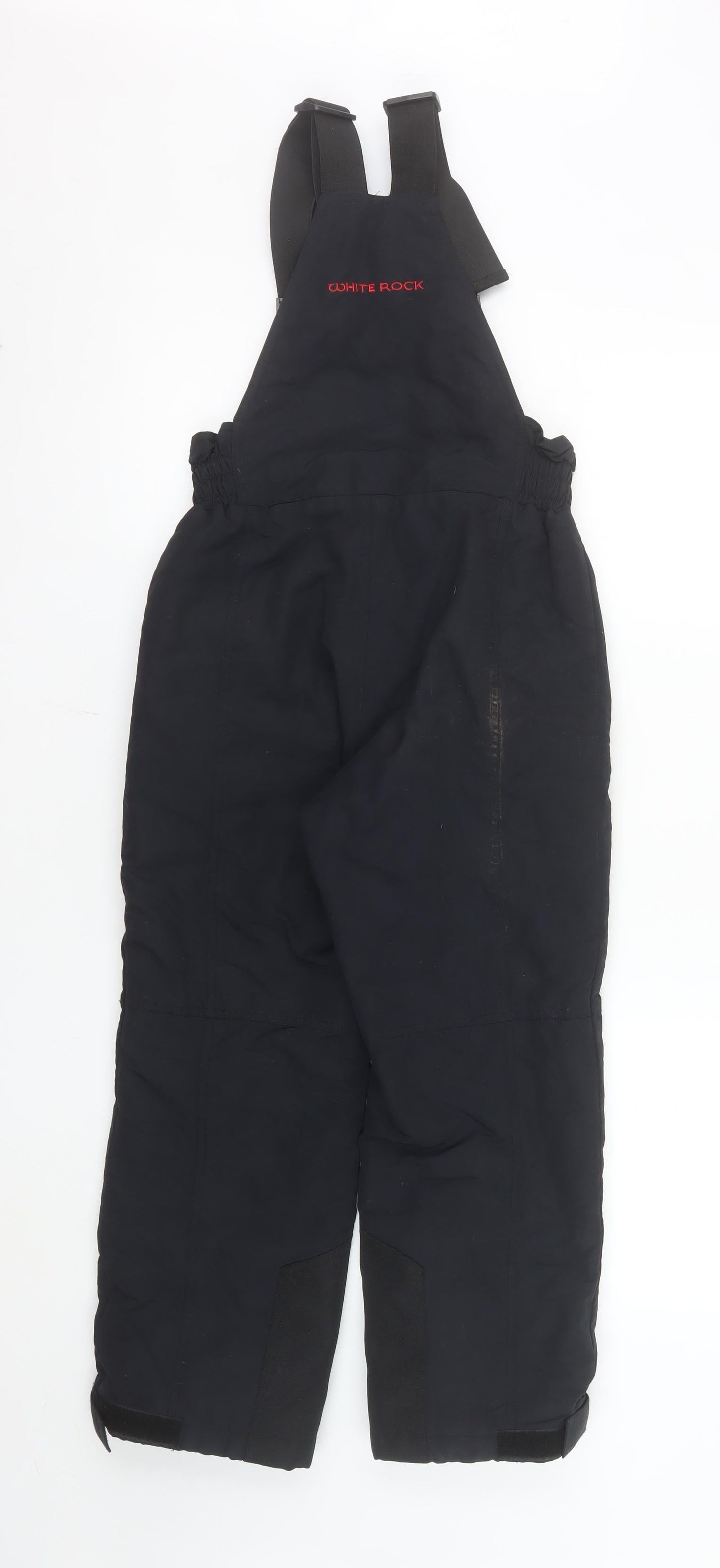 White Rock Boys Black Age 10 Waterproof Lined Ski Dungarees Snow Pants