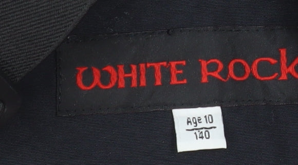 White Rock Boys Black Age 10 Waterproof Lined Ski Dungarees Snow Pants