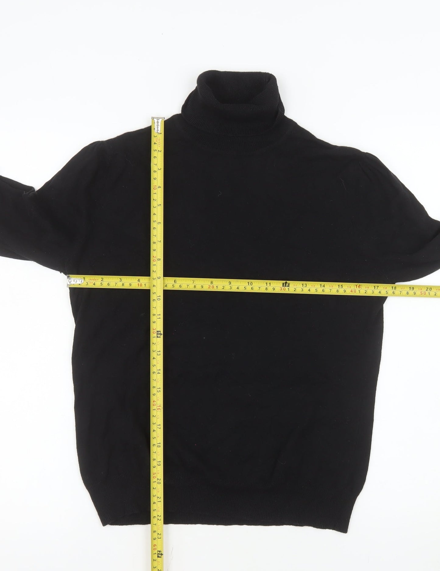 Next Women’s Black Roll Neck Long Sleeve Knit Top Size 14